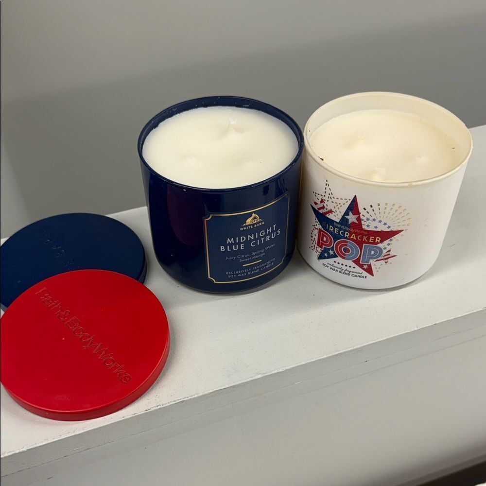Bath & Body Works 3-Wick Candle Bundle • New • Missing Wicks - For Candle Warmer